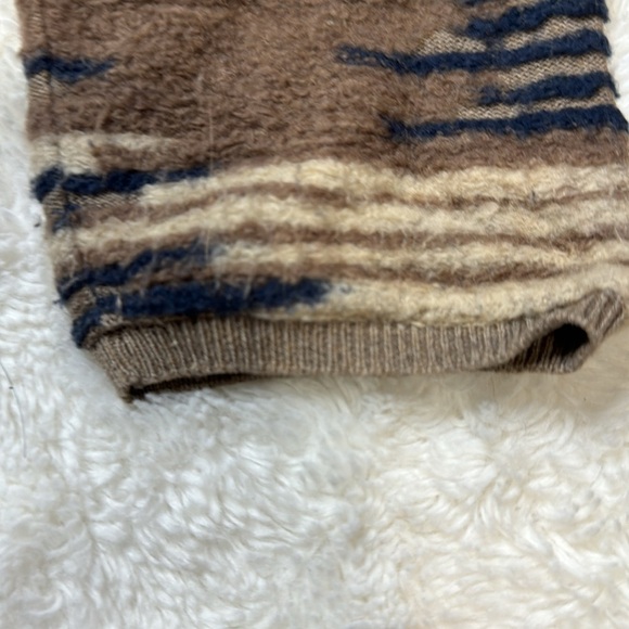 Lucky Brand Navy Blue, Tan, Cream Cardigan‎ - Picture 3 of 7